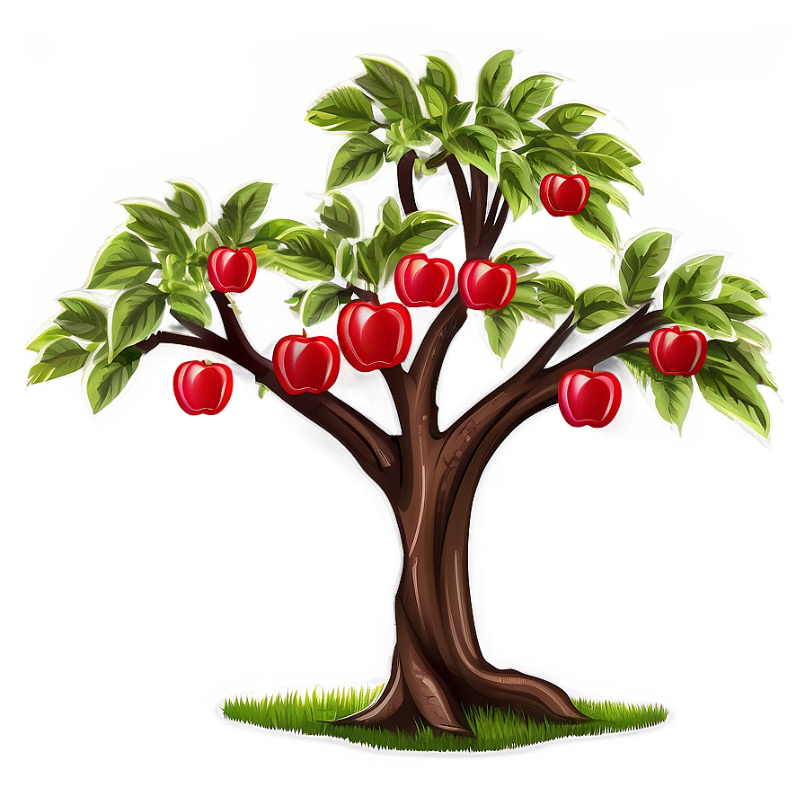 Apple Tree Illustration Png Xtl PNG Image