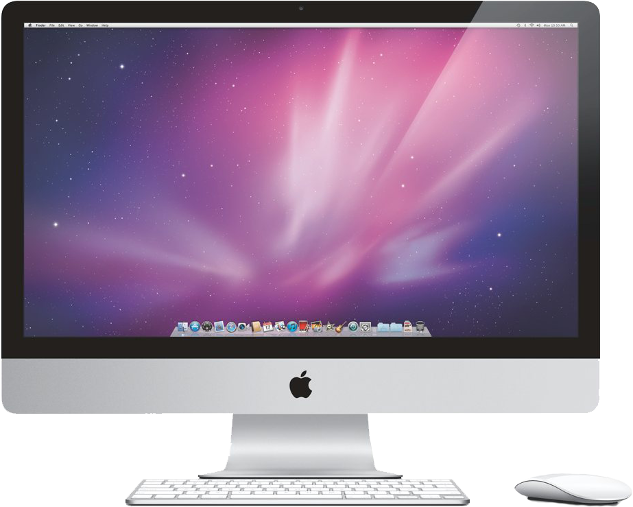 Applei Mac Desktop Setup PNG Image