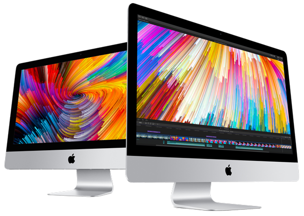 Applei Mac Dual Display Setup PNG Image