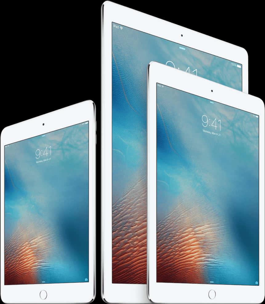 Applei Pad Lineup PNG Image