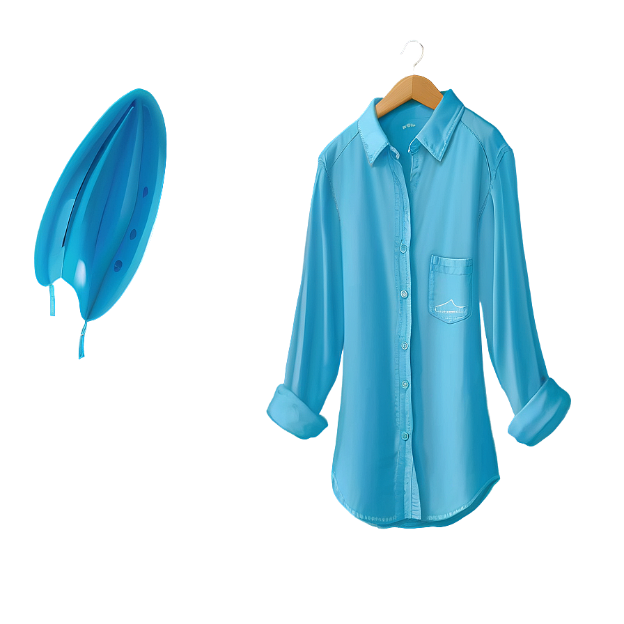 Aqua Blank Shirt Png Asj26 PNG Image