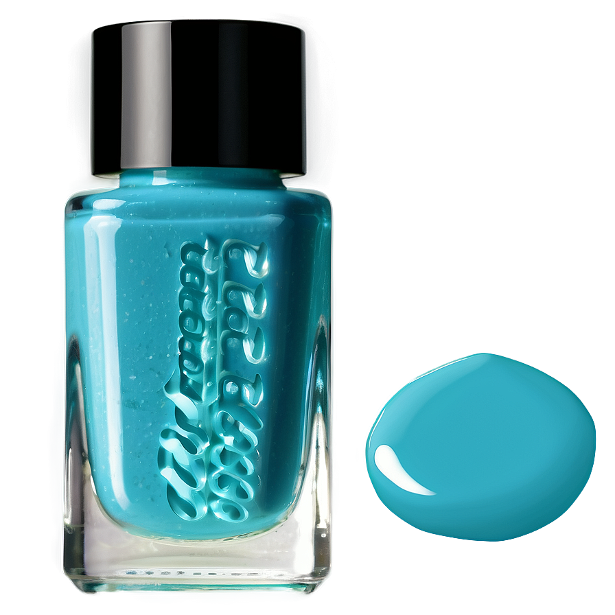 Aqua Nail Polish Png 05252024 PNG Image