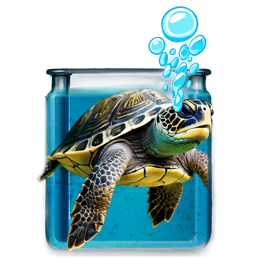 Aquatic Turtle Underwater Png Vsu PNG Image