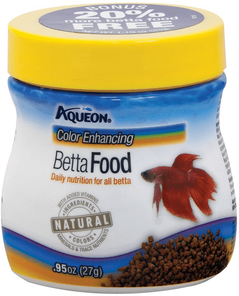 Aqueon Color Enhancing Betta Food Container PNG Image