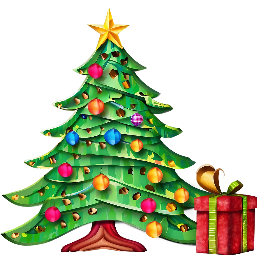 Arbol De Navidad With Paper Crafts Png 06122024 PNG Image