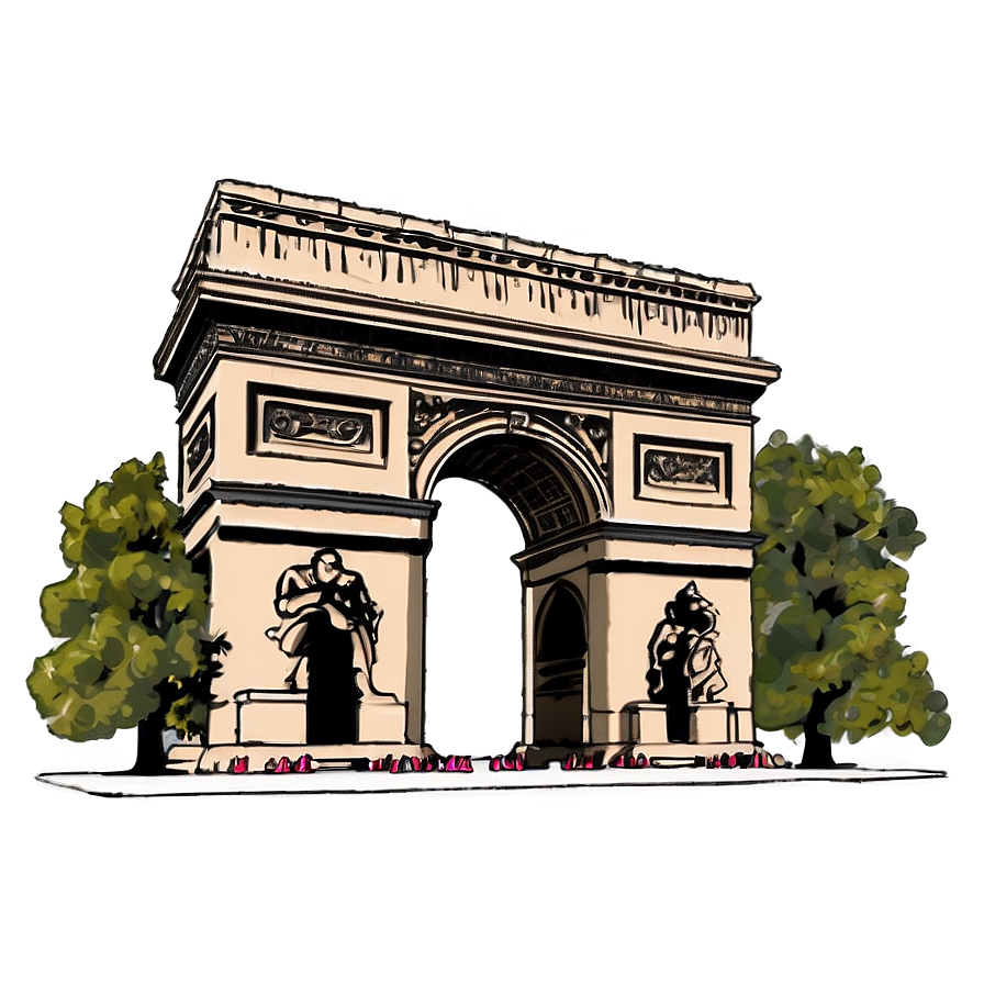 Arc De Triomphe Paris Png Tsd28 PNG Image