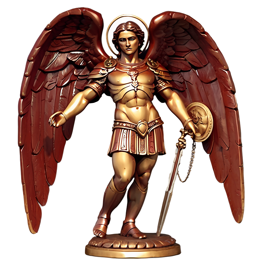 Archangel Michael Statue Png Ivg PNG Image