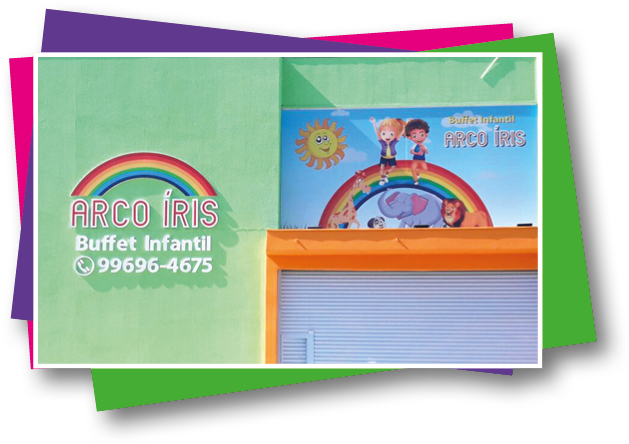 Arco Iris Buffet Infantil Advertisement PNG Image