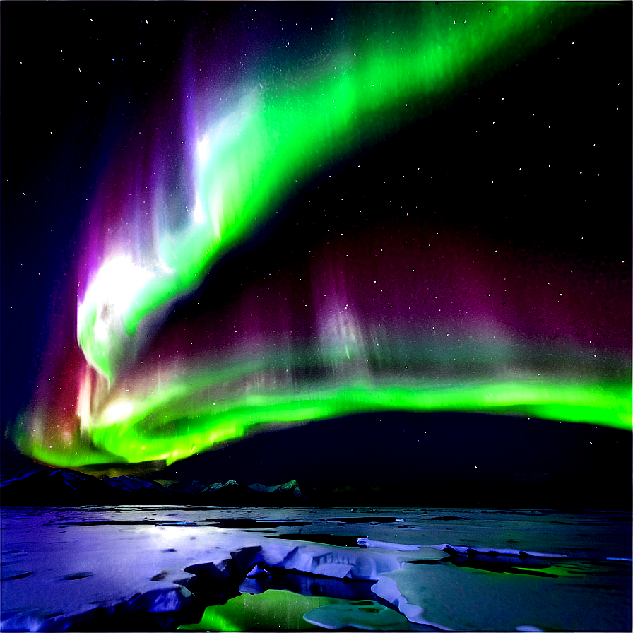 Arctic Aurora Phenomenon Png Oxy PNG Image