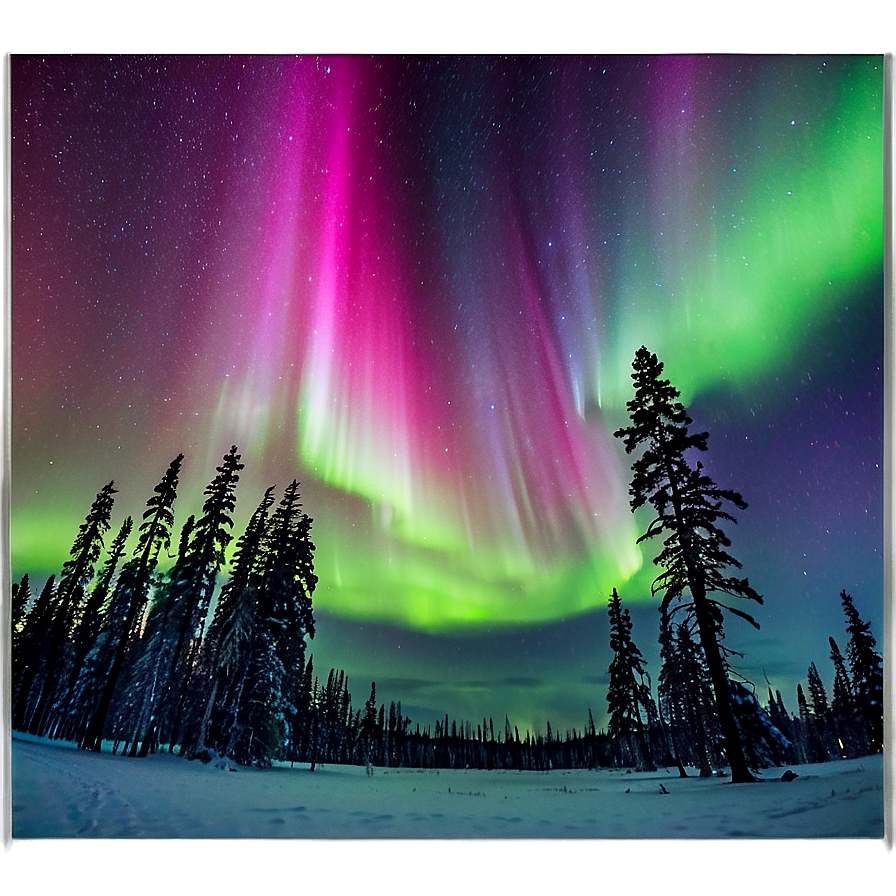 Arctic Aurora Phenomenon Png Wgw62 PNG Image