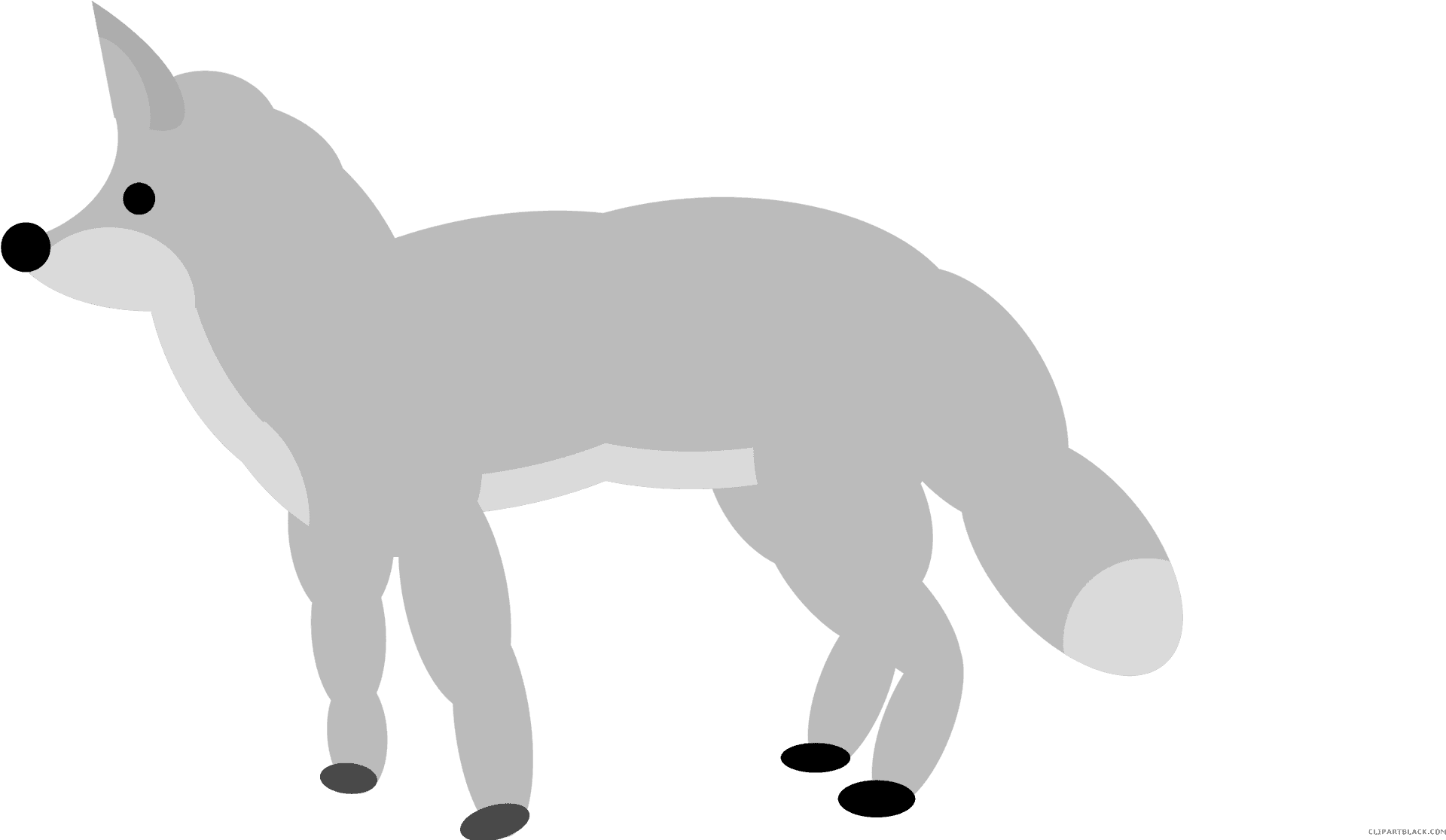 Arctic Fox Illustration PNG Image