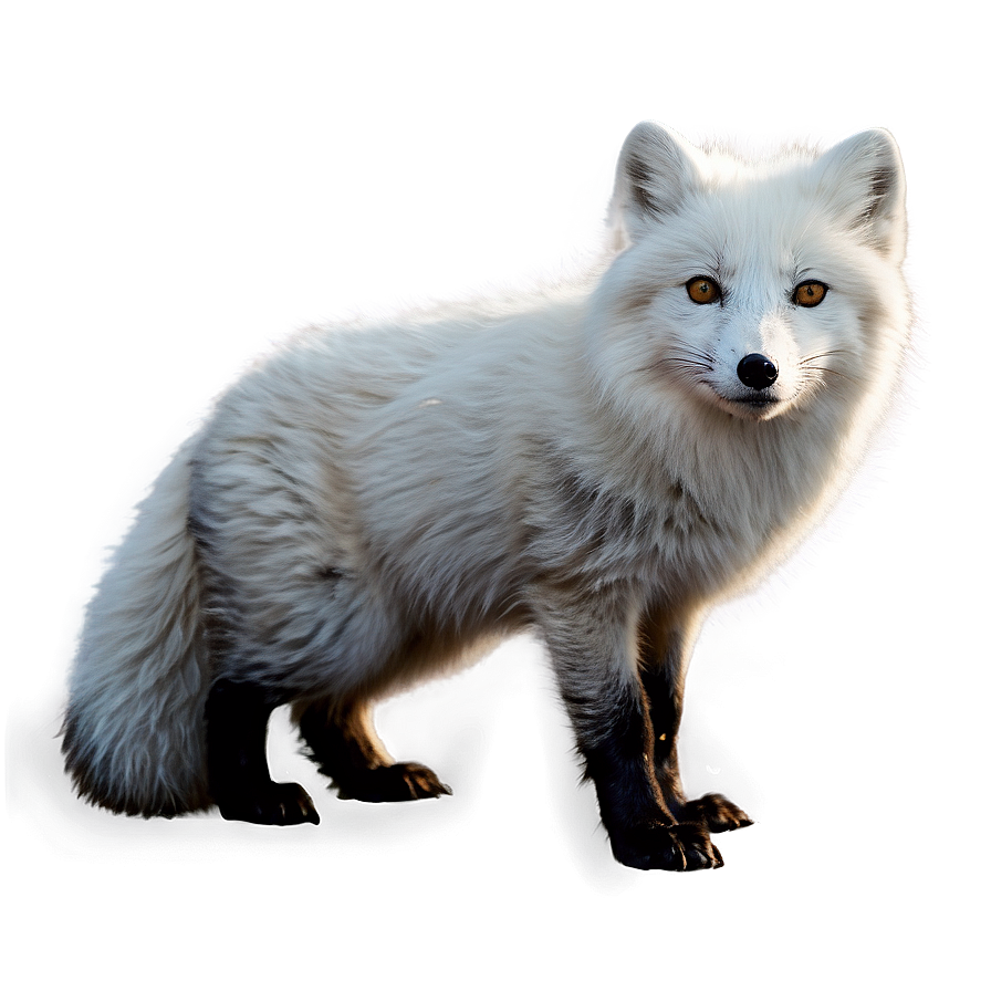 Arctic Fox In Moonlight Png Vqm32 PNG Image