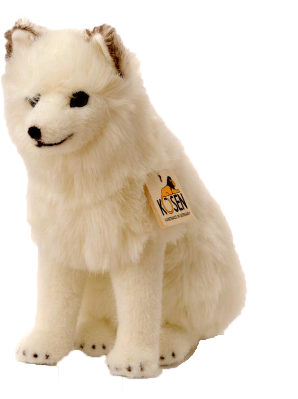 Arctic Fox Plush Toy PNG Image