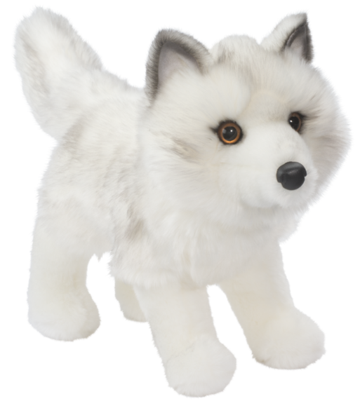 Arctic Fox Plush Toy PNG Image