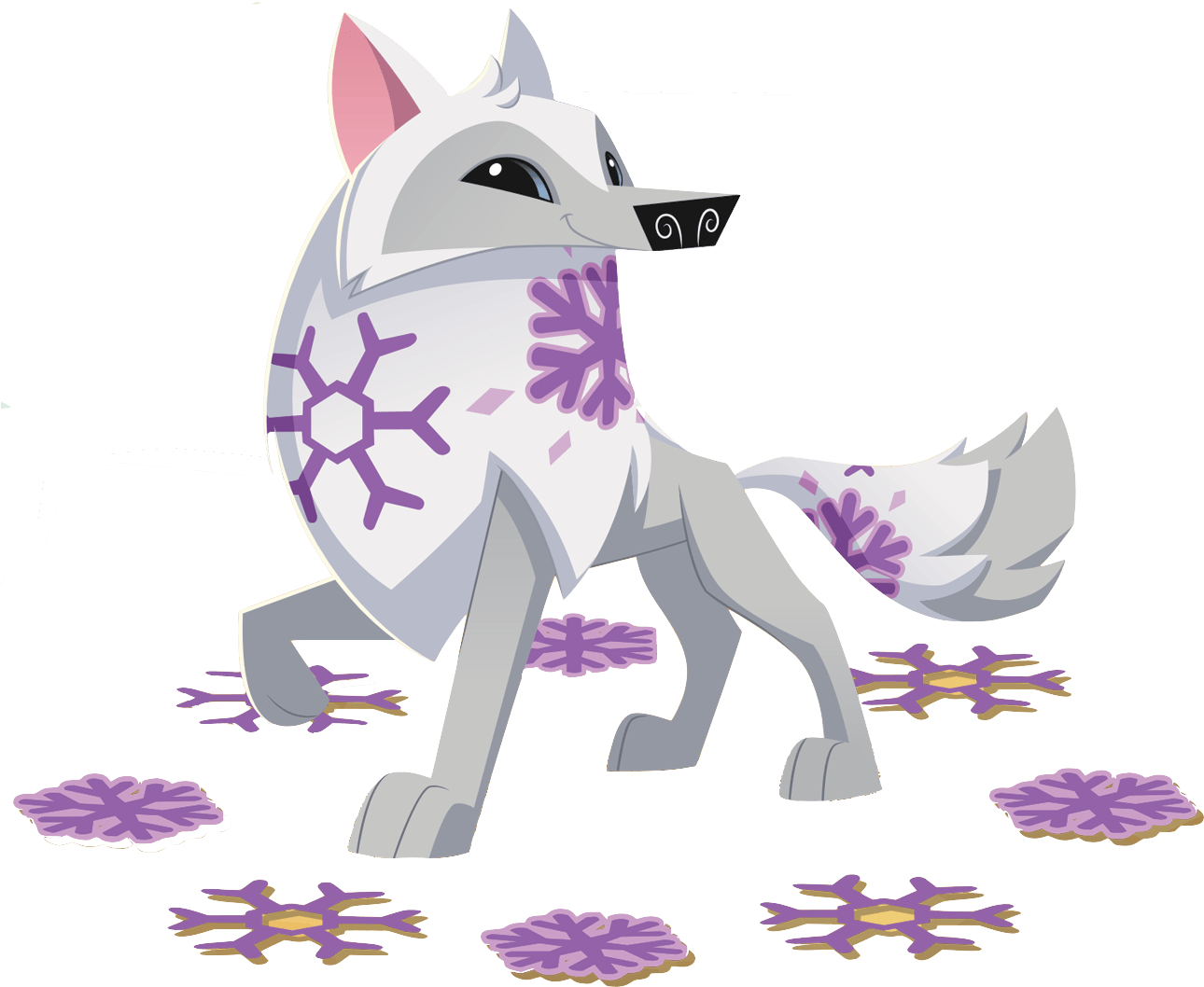 Arctic Fox Vector Illustration PNG Image