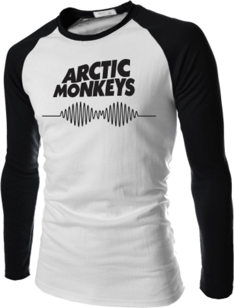 Arctic Monkeys Band Graphic Raglan Shirt PNG Image