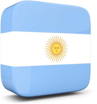 Argentina Flag3 D Rendering PNG Image