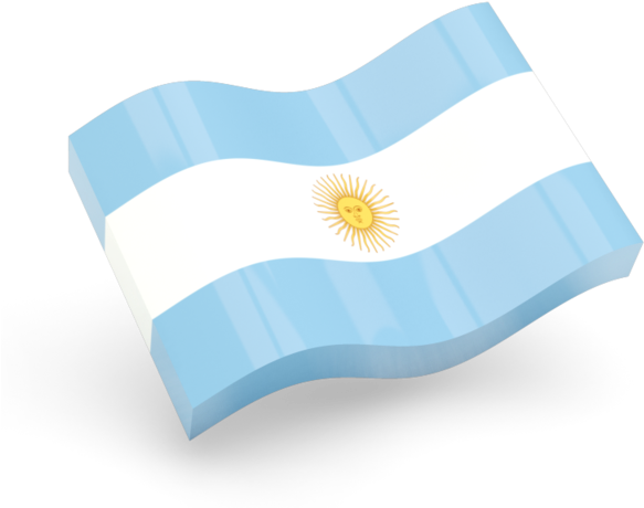 Argentinian Flag Illustration PNG Image