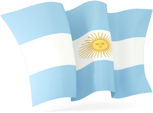 Argentinian Flag Waving PNG Image