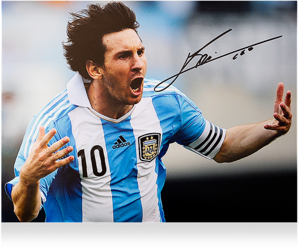 Argentinian Footballer Celebration PNG Image