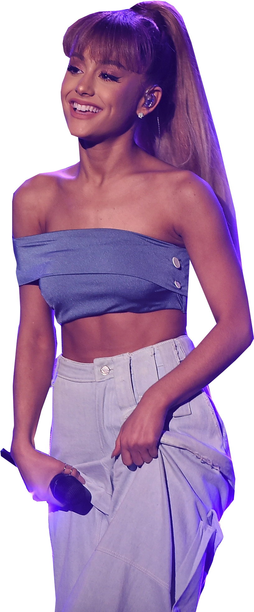 Ariana Grande Performance Outfit PNG Image