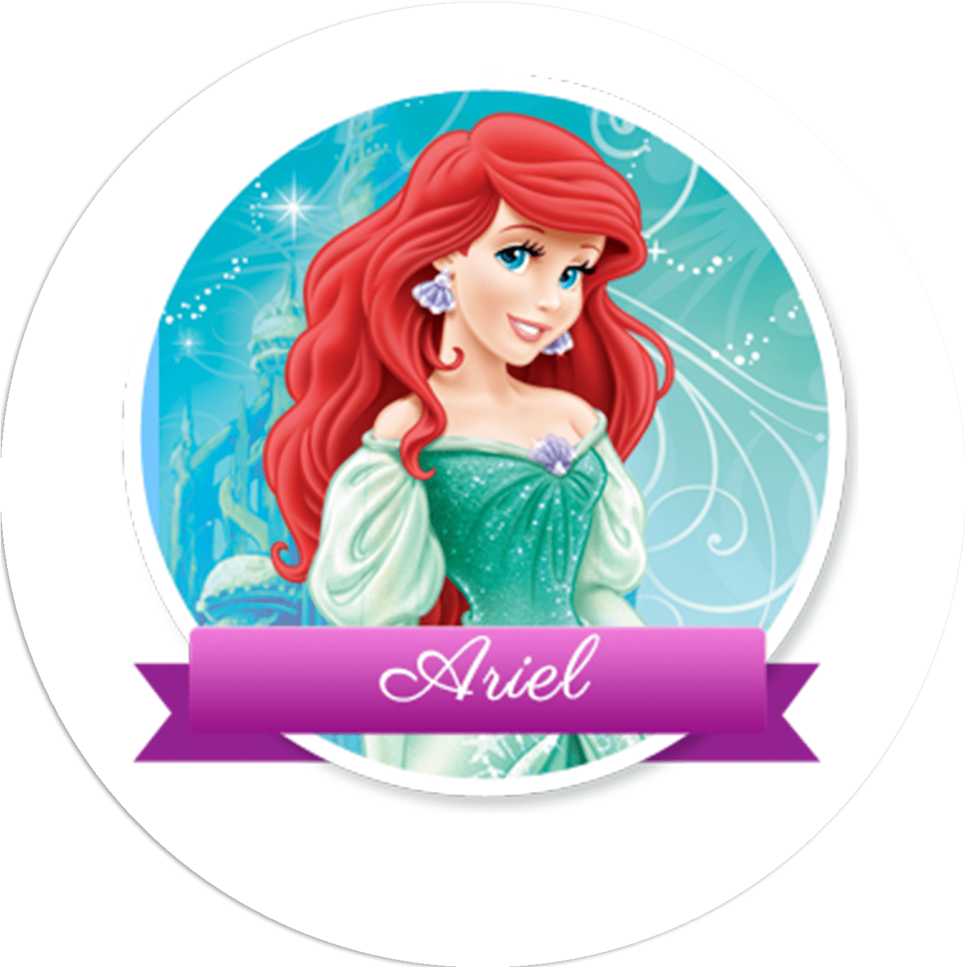 Ariel The Little Mermaid Graphic PNG Image