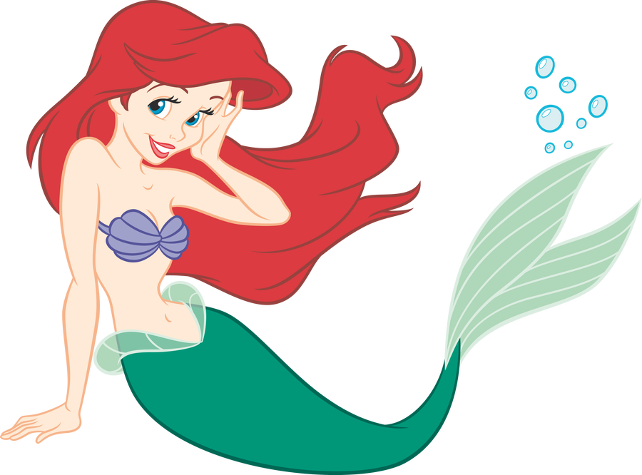 Ariel The Little Mermaid Illustration PNG Image