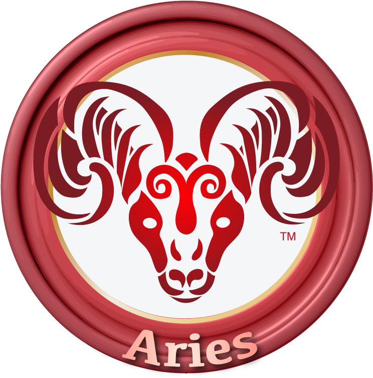 Aries Zodiac Symbol Art PNG Image