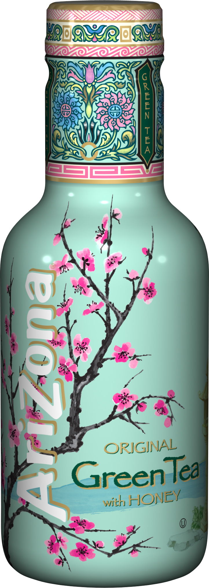 Arizona Green Teawith Honey Bottle PNG Image