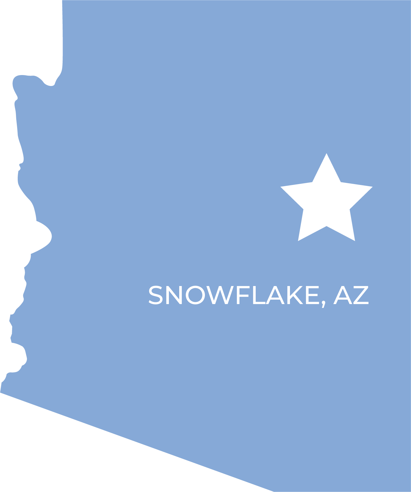 Arizona Snowflake Outline PNG Image