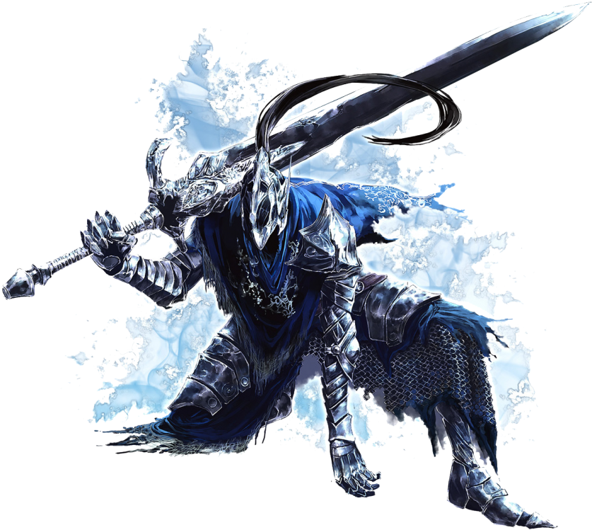 Armored Dragon Knight Fantasy Artwork PNG Image