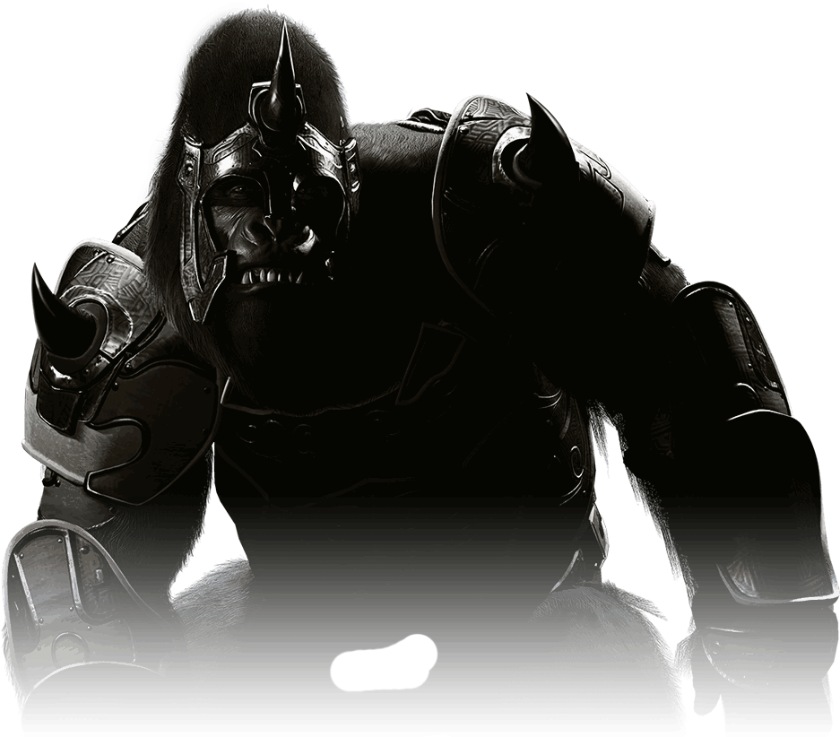 Armored Gorilla Fantasy Artwork PNG Image