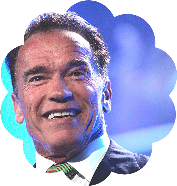 Arnold Schwarzenegger Smiling Portrait PNG Image