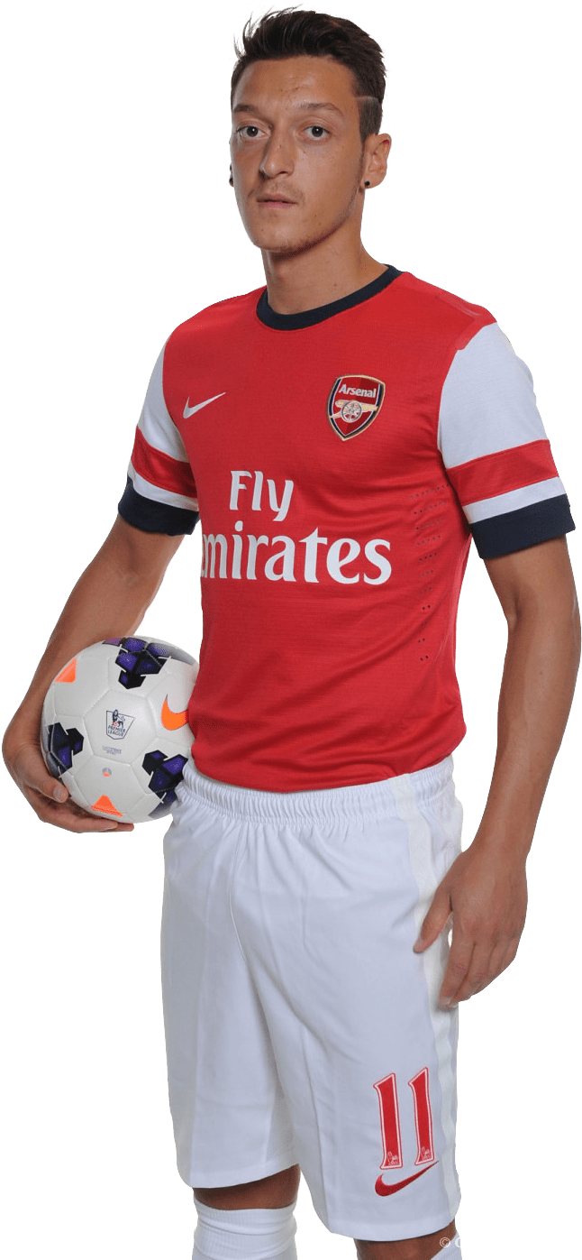 Arsenal Player Red Kit Number11 PNG Image