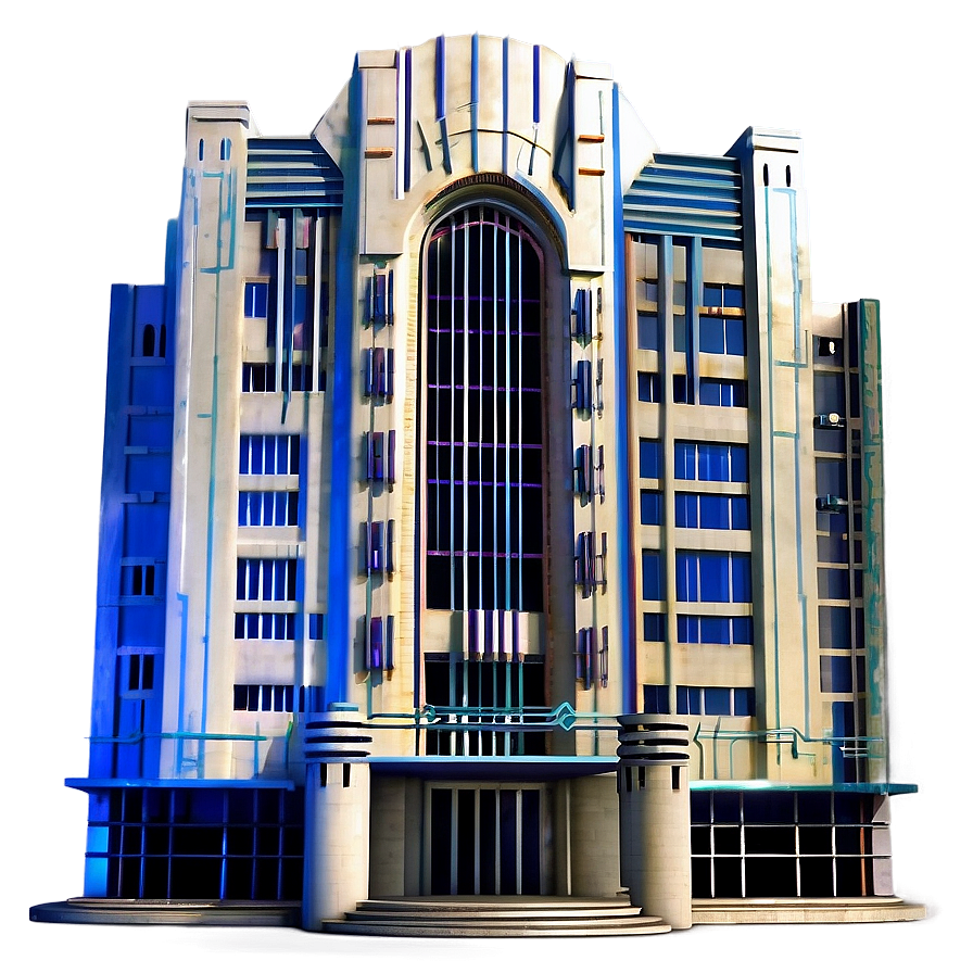 Art Deco Architecture Design Png Yeu PNG Image