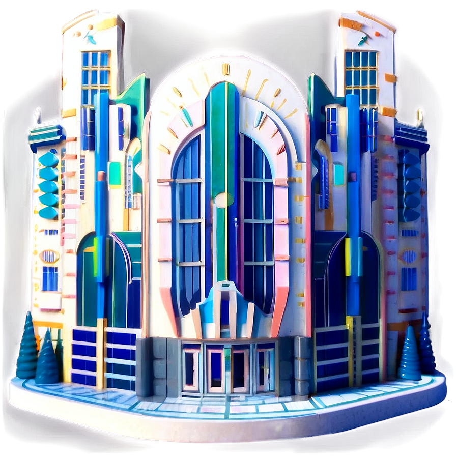 Art Deco Architecture Design Png Ypo PNG Image