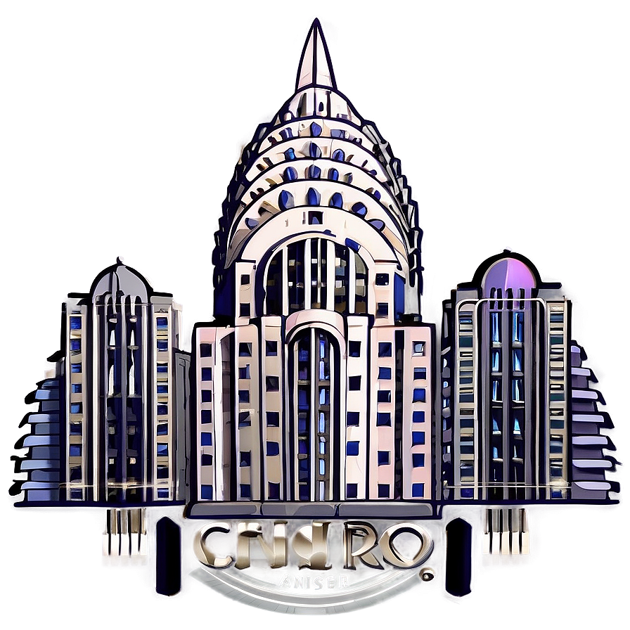 Art Deco Chrysler Building Design Png 06252024 PNG Image