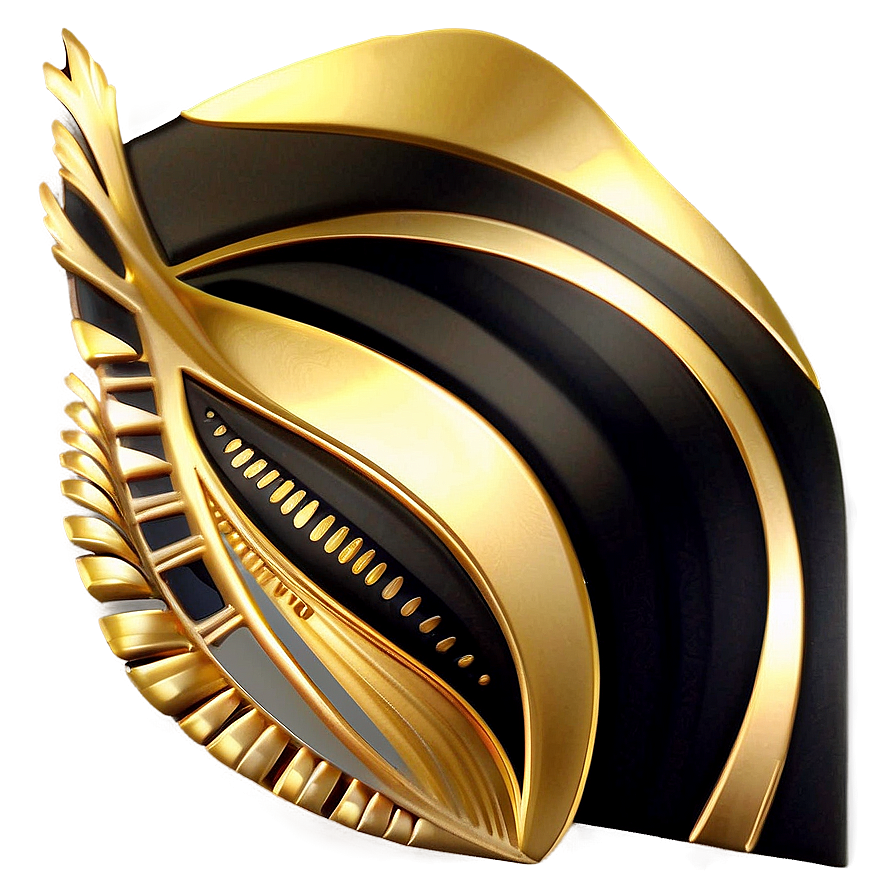 Art Deco Gold Accents Png Pwr78 PNG Image