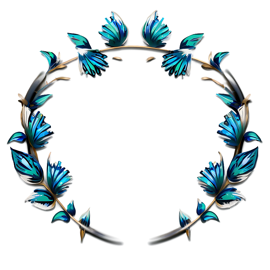 Art Deco Inspired Wreath Png Ooc25 PNG Image