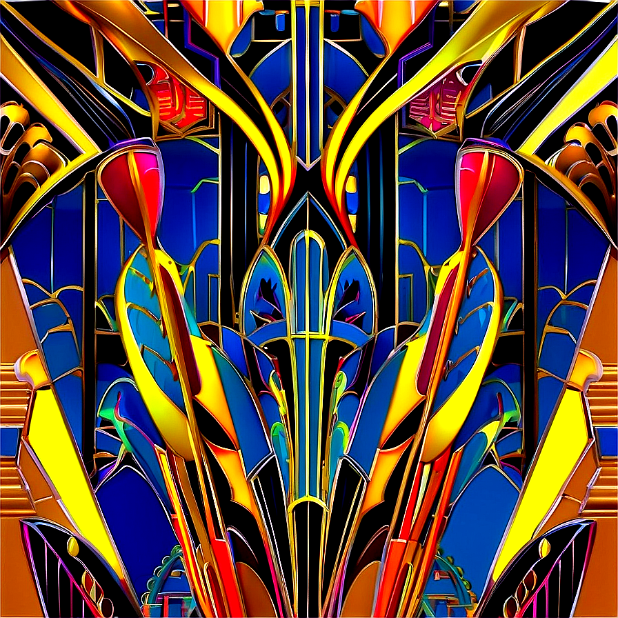 Art Deco Pattern Design Png Fbe PNG Image