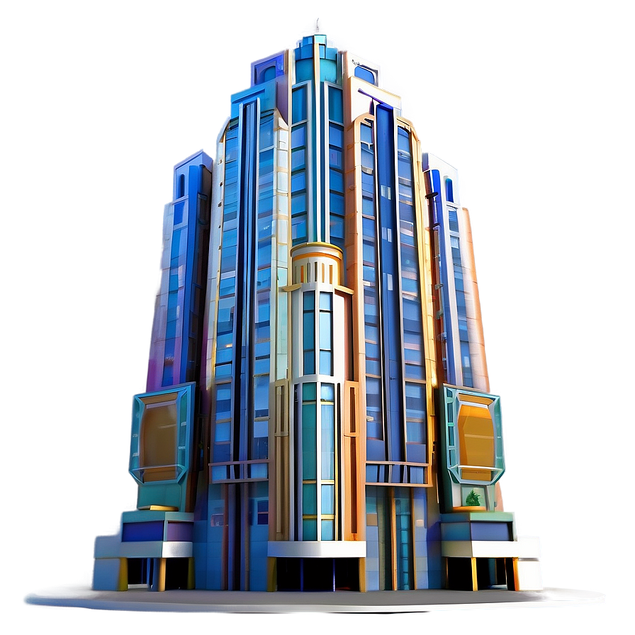 Art Deco Skyscraper Png Lfo11 PNG Image