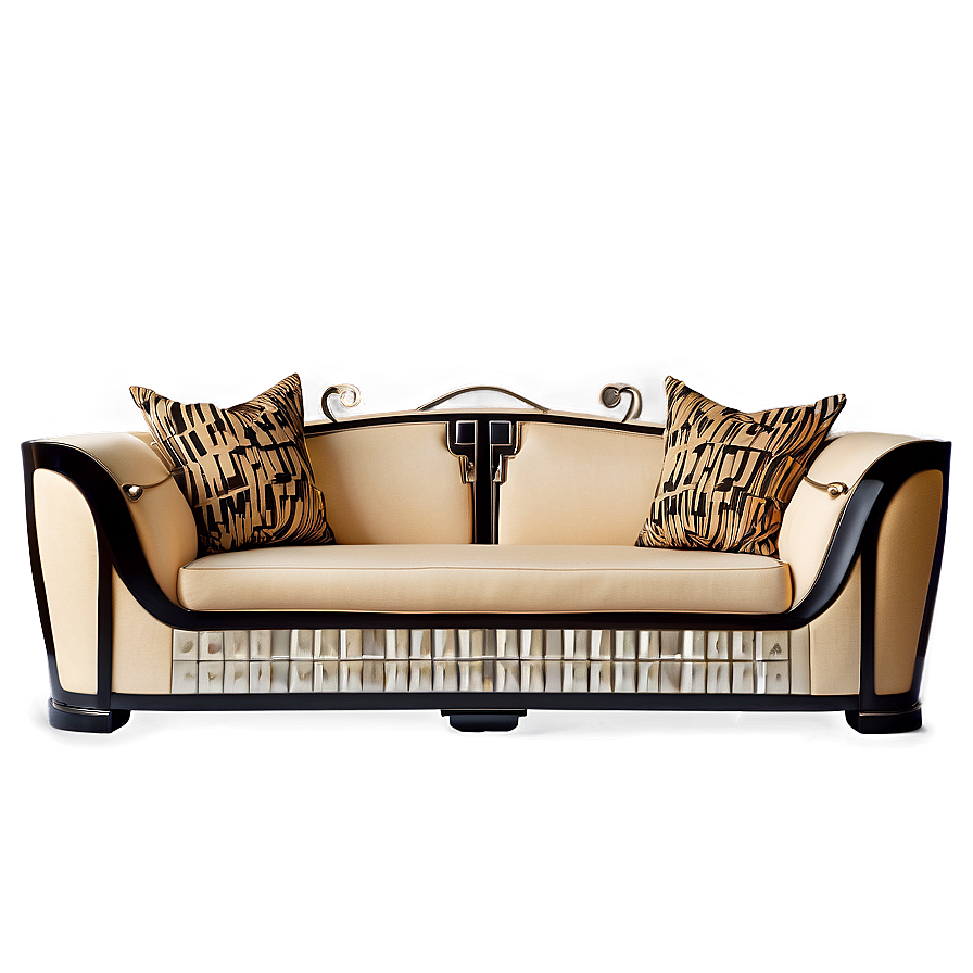 Art Deco Sofa Style Png 05252024 PNG Image