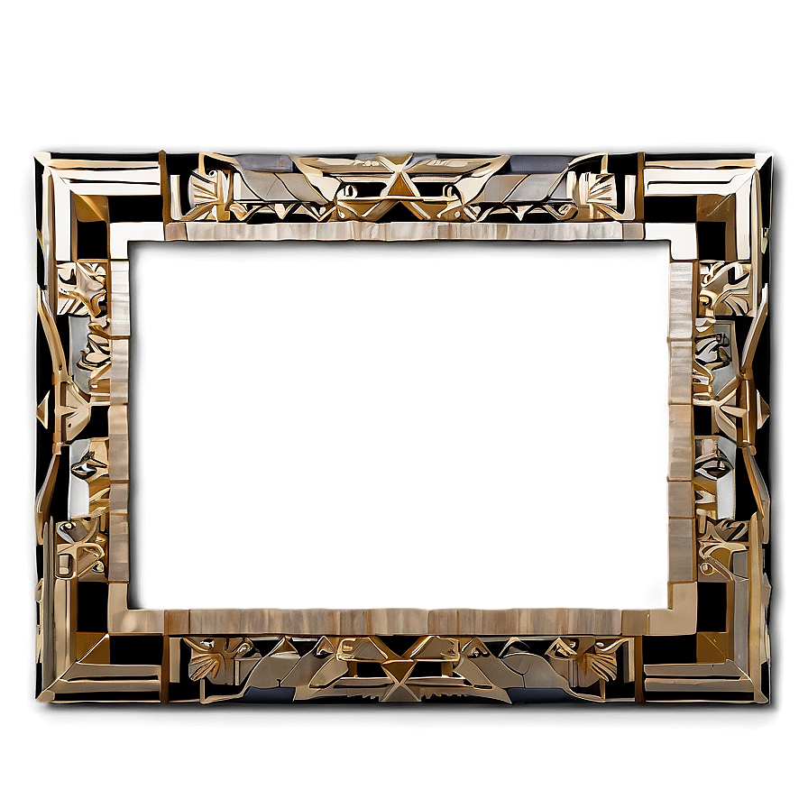 Art Deco Wedding Frame Png Uxx PNG Image