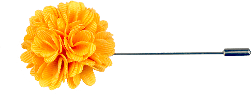 Artificial Yellow Marigoldon Stem PNG Image