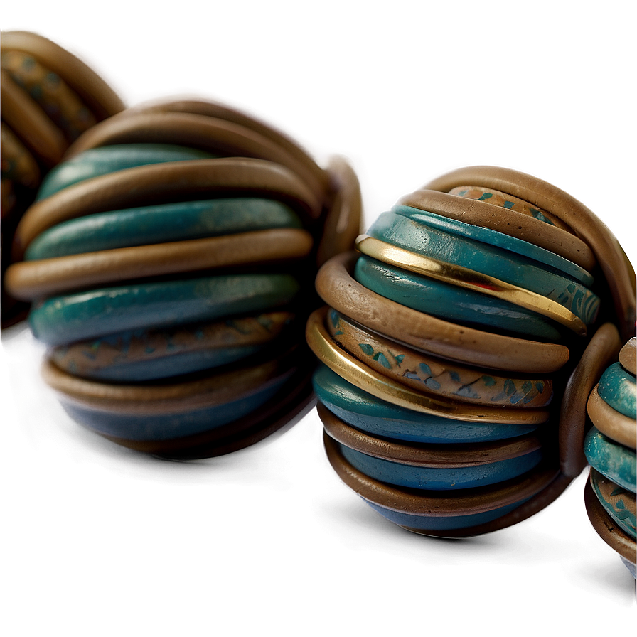 Artisan Clay Beads Png Mwj PNG Image