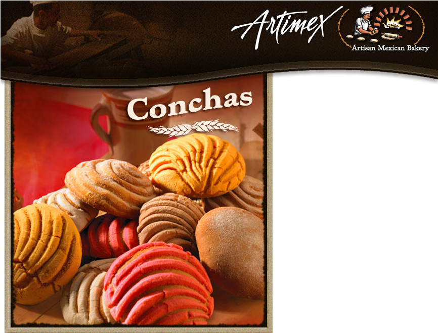 Artisan Mexican Bakery Conchas Pastries PNG Image