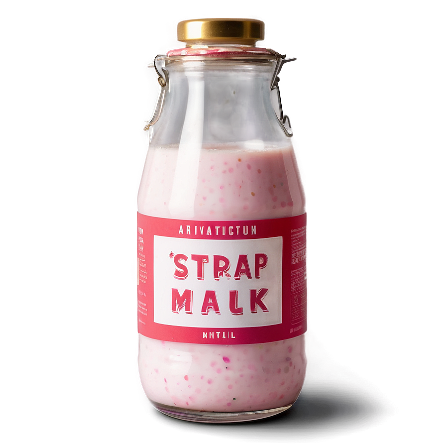 Artisan Strawberry Milk Png Cqh96 PNG Image