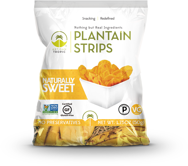 Artisan Tropic Plantain Strips Package PNG Image