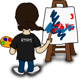 Artist Painting R T F M Shirt PNG Image