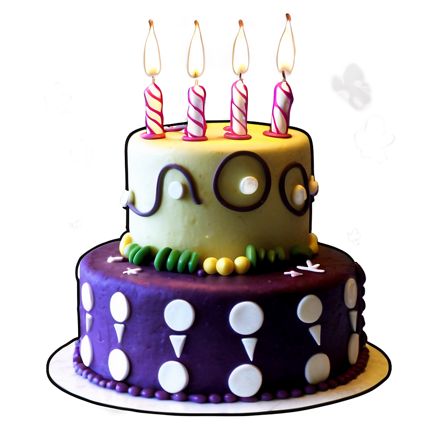 Artistic Birthday Cake Png 05042024 PNG Image